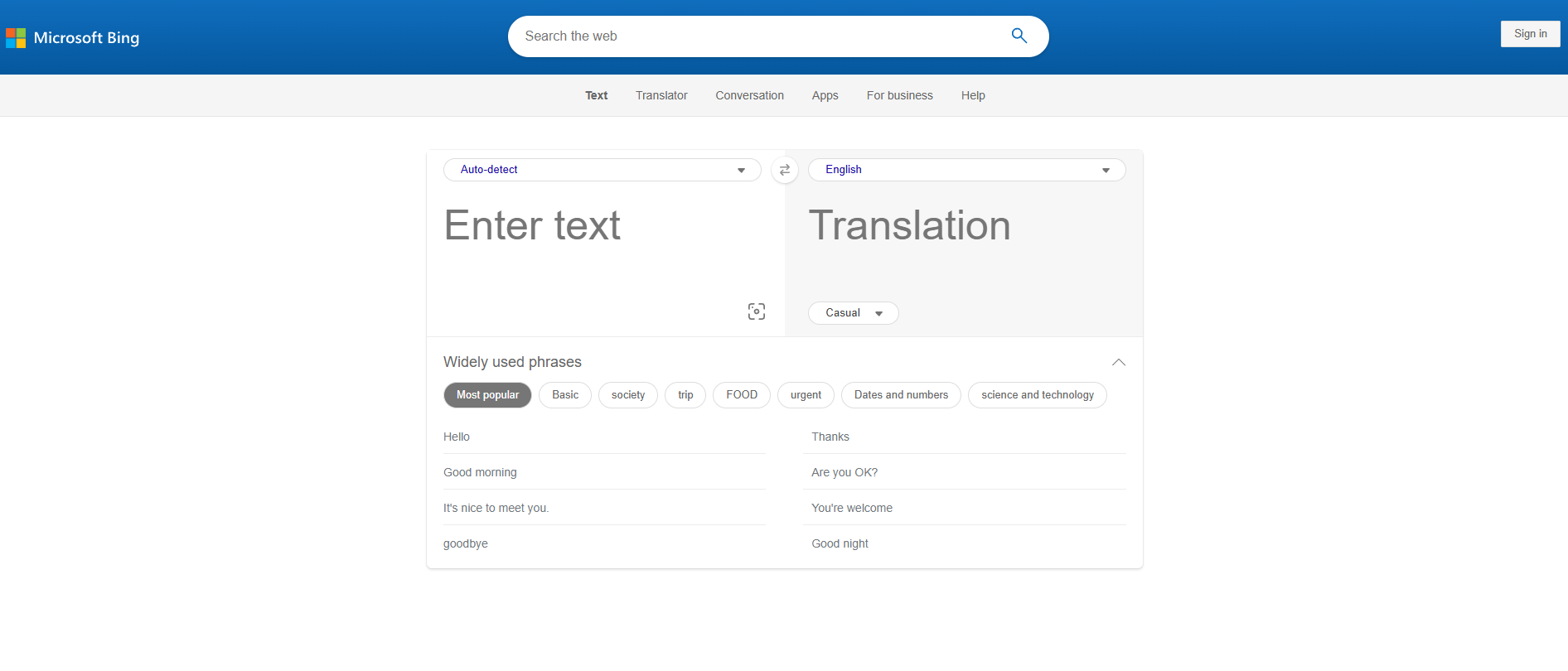 Bing Translate