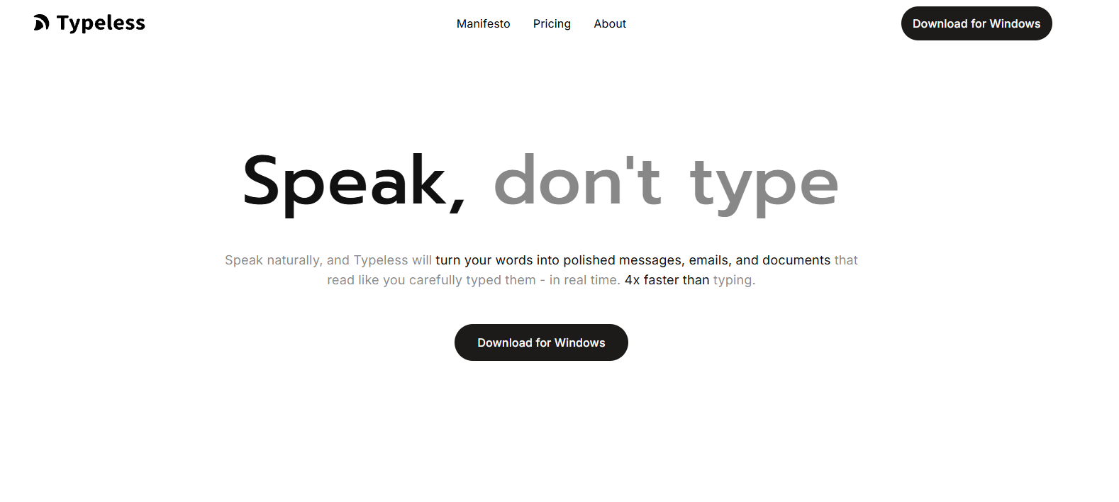 Typeless