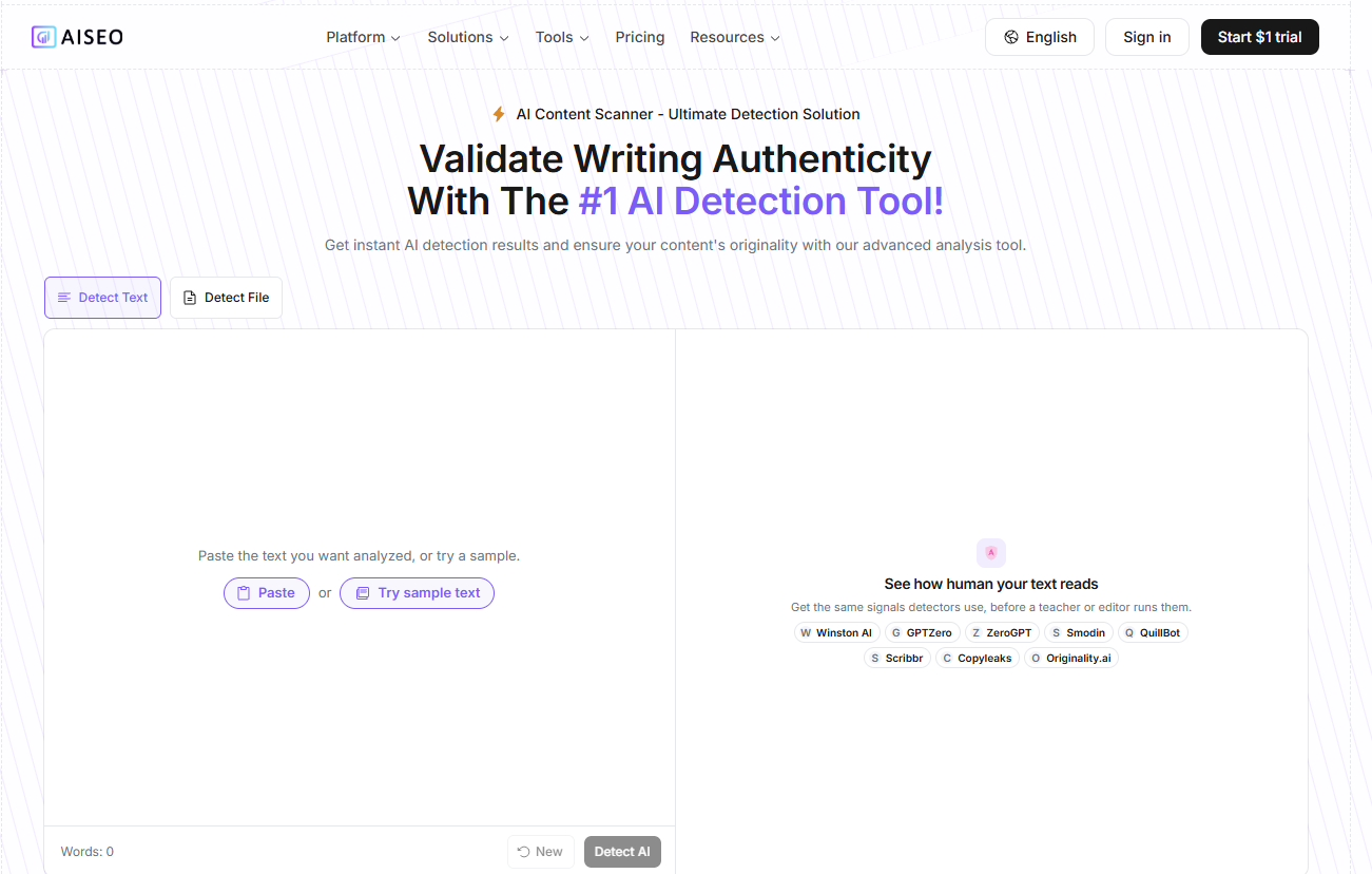 AISEO AI Content Detector
